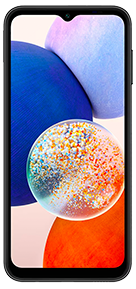 Smartphone Galaxy A14 128 GB de $3999 a $3499 en color negro