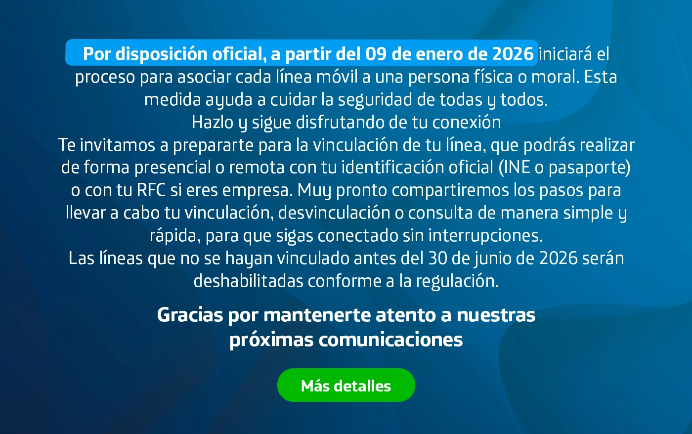 Información al cliente